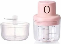 Wireless Electric Chopper with USB Charging Premium Stainless Steel Tool - Free Size, Pink, Plastic, Electric Chopped, Pack of 1